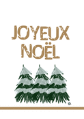 Joyeux No&euml;l minimaliste avec sapins stylis&eacute;s